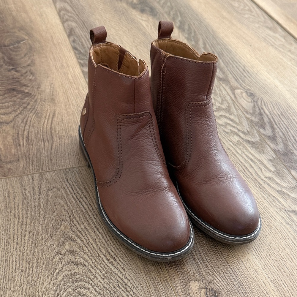 Easy Spirit Brown Leather Ankle Chelsea Boots